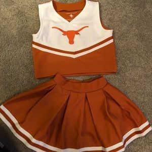 Toddles Texas Longhorns Cheerleading Outfit